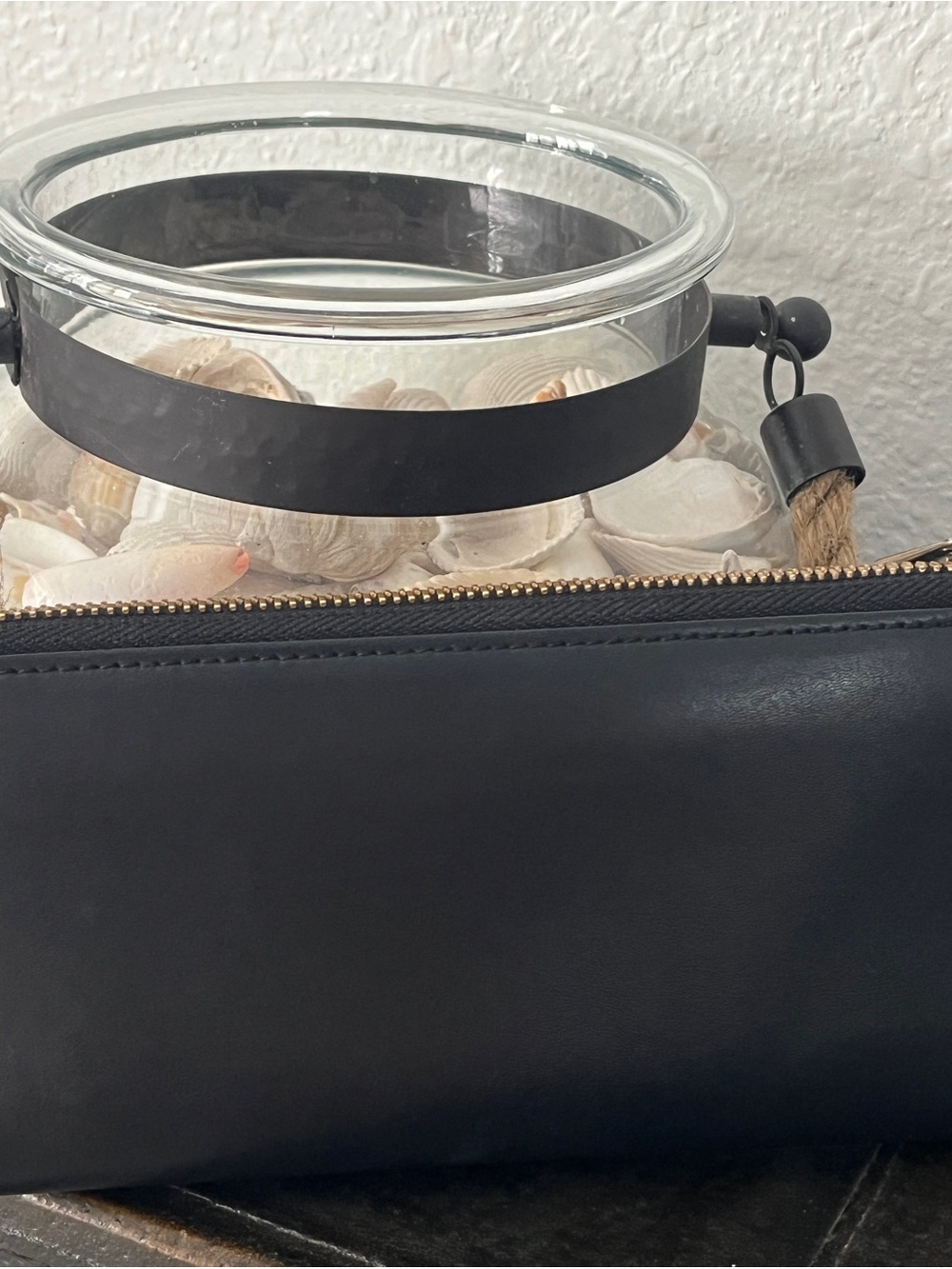 Furla Black Studded Floral Cutout Wristlet - Picture 3 of 7